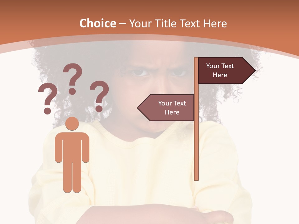 Hairstyle Expression Girl PowerPoint Template