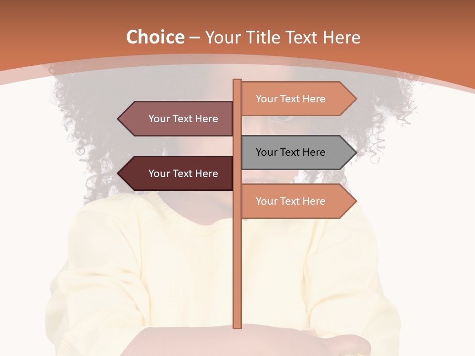 Hairstyle Expression Girl PowerPoint Template