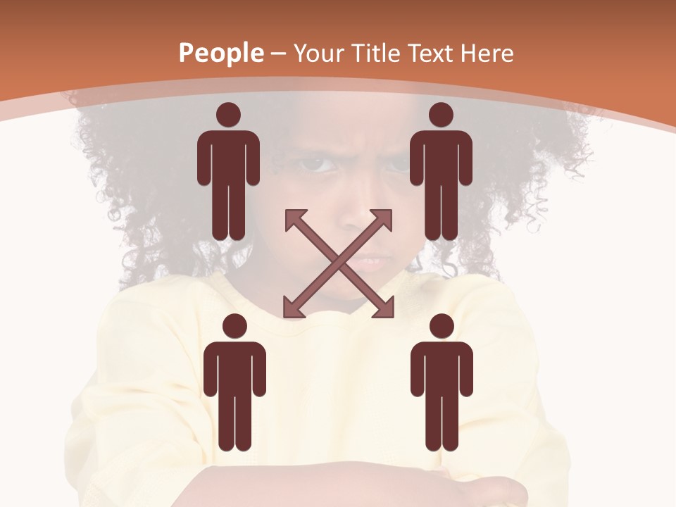 Hairstyle Expression Girl PowerPoint Template