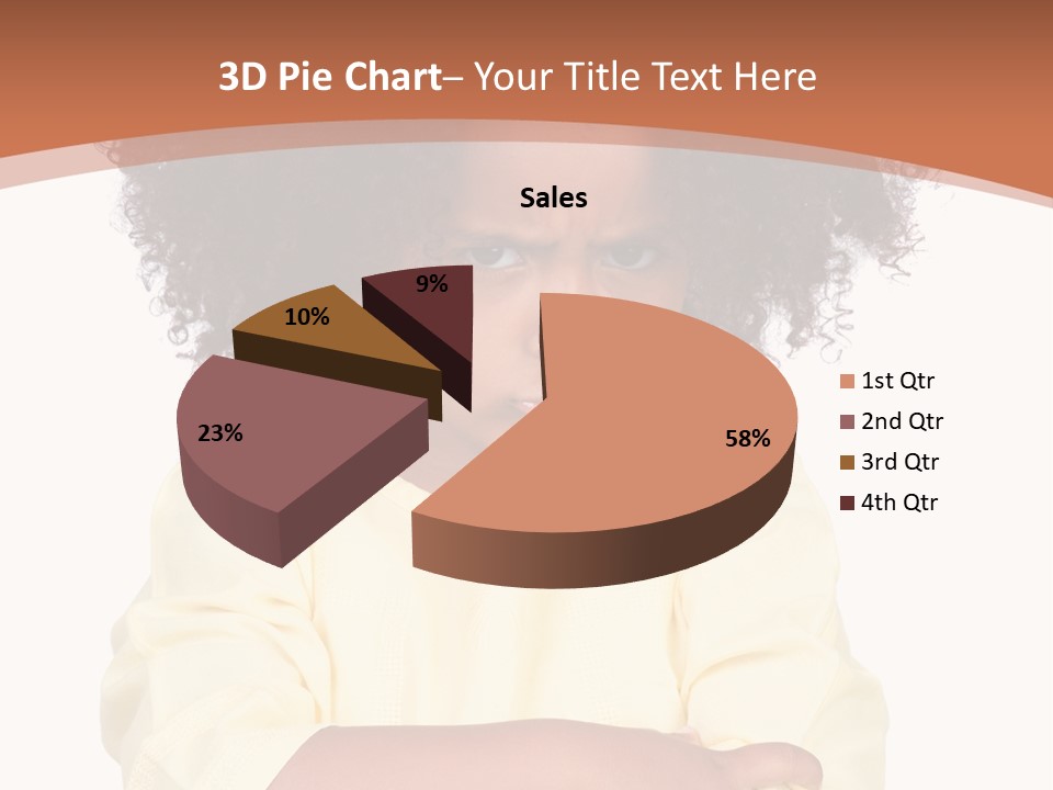 Hairstyle Expression Girl PowerPoint Template
