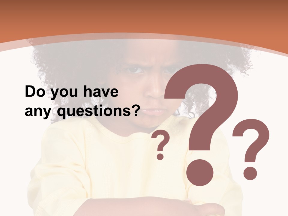 Hairstyle Expression Girl PowerPoint Template