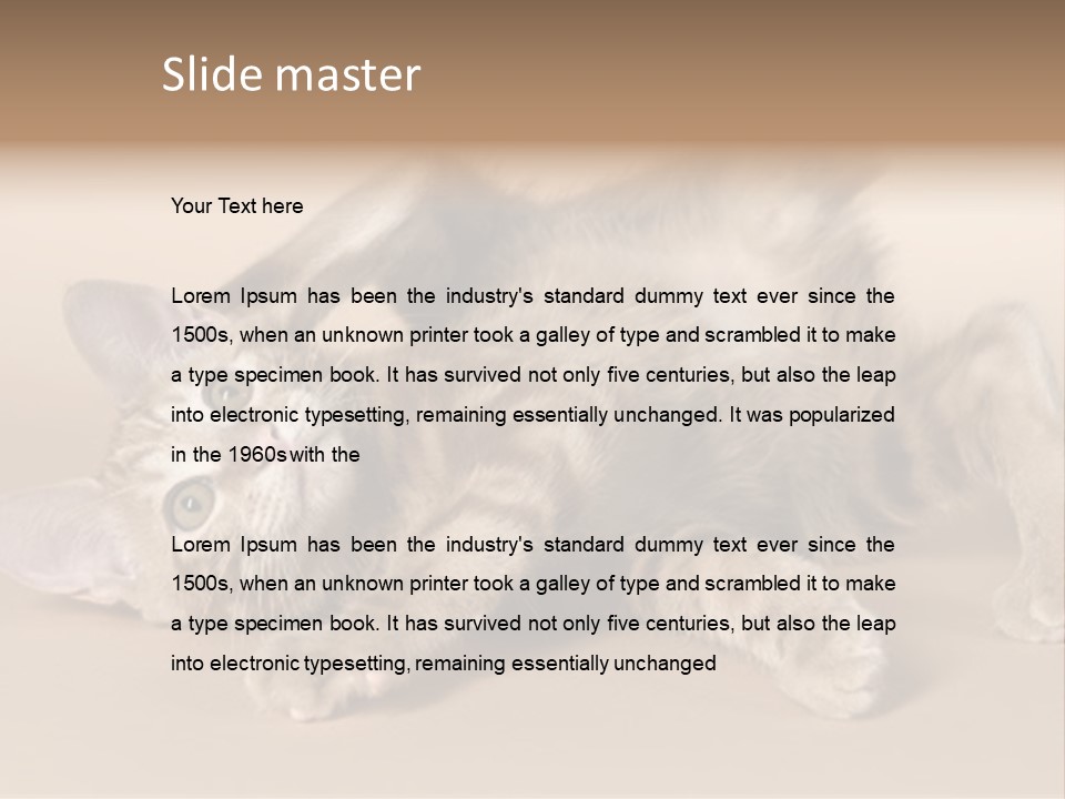 Grooming Pretty Household PowerPoint Template