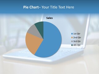 Computer Plant Reflection PowerPoint Template