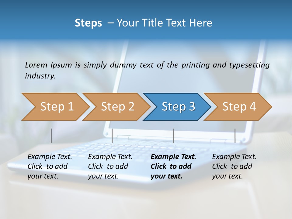 Computer Plant Reflection PowerPoint Template