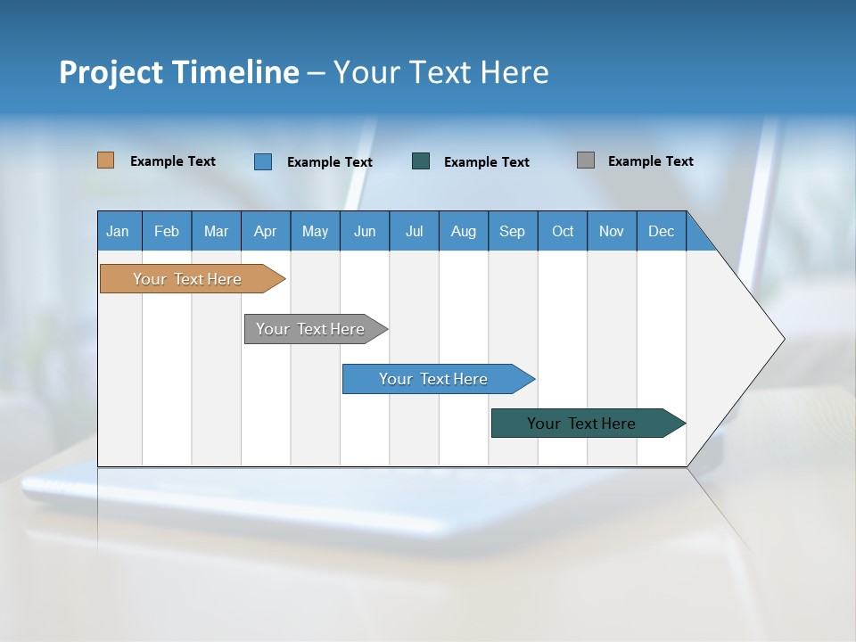 Computer Plant Reflection PowerPoint Template