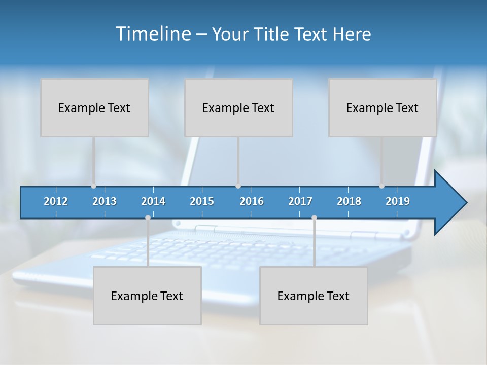 Computer Plant Reflection PowerPoint Template