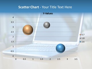 Computer Plant Reflection PowerPoint Template