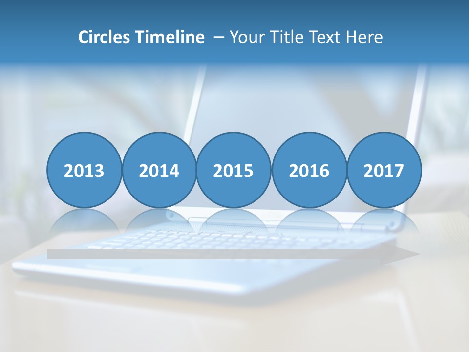 Computer Plant Reflection PowerPoint Template