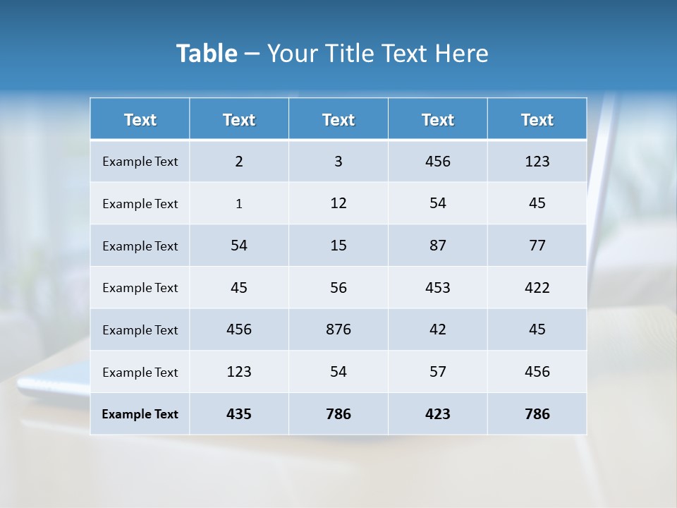 Computer Plant Reflection PowerPoint Template
