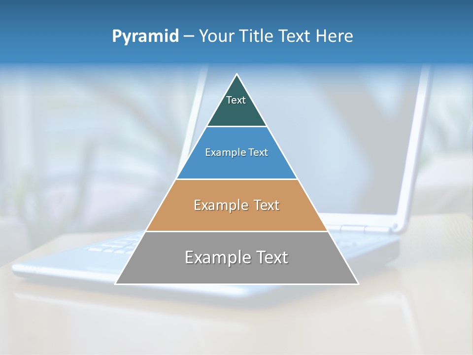 Computer Plant Reflection PowerPoint Template