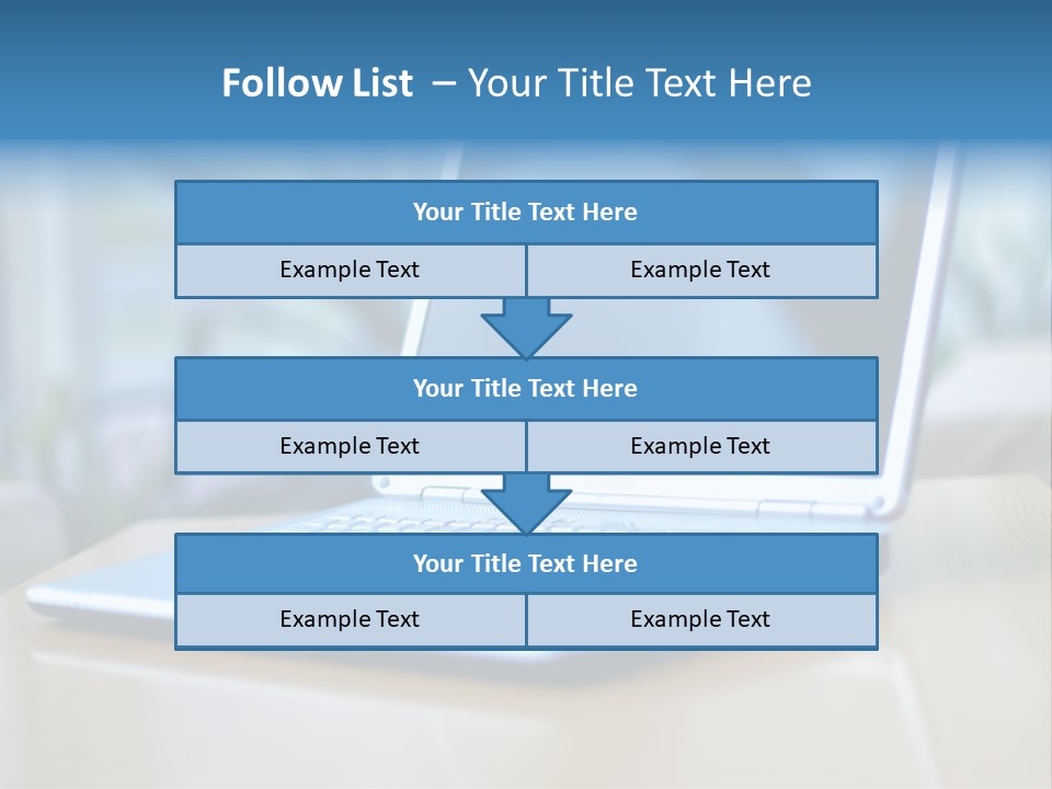 Computer Plant Reflection PowerPoint Template