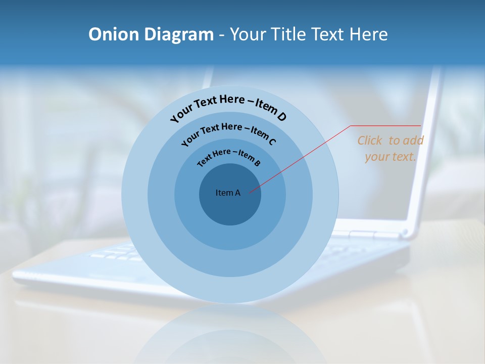 Computer Plant Reflection PowerPoint Template