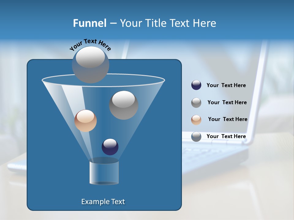 Computer Plant Reflection PowerPoint Template