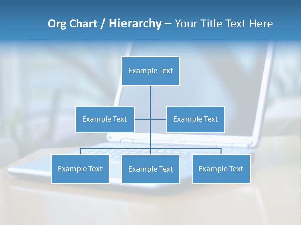 Computer Plant Reflection PowerPoint Template