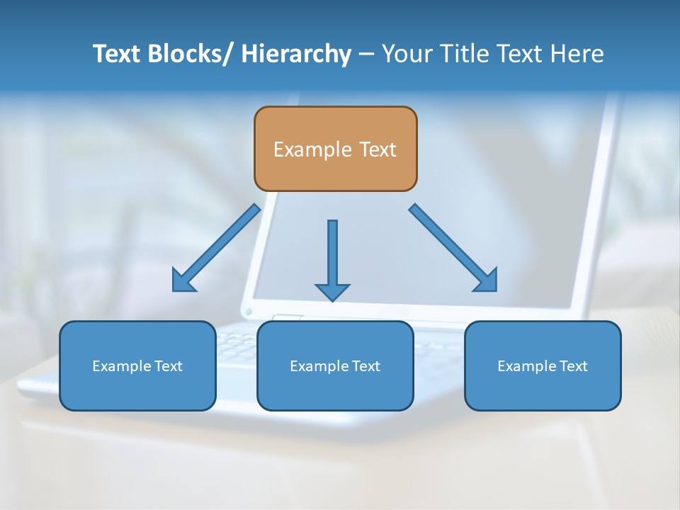 Computer Plant Reflection PowerPoint Template