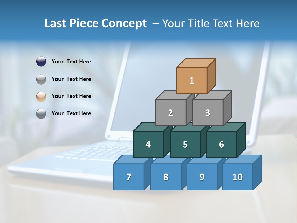 Computer Plant Reflection PowerPoint Template