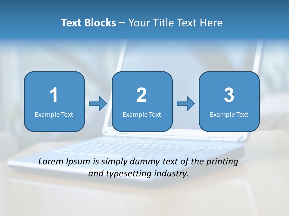 Computer Plant Reflection PowerPoint Template