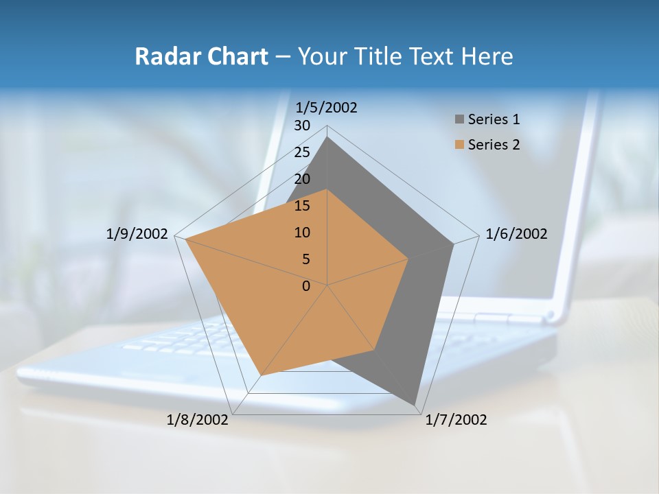 Computer Plant Reflection PowerPoint Template