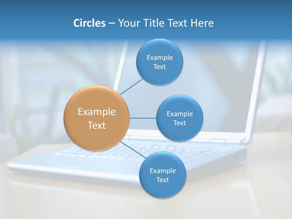 Computer Plant Reflection PowerPoint Template