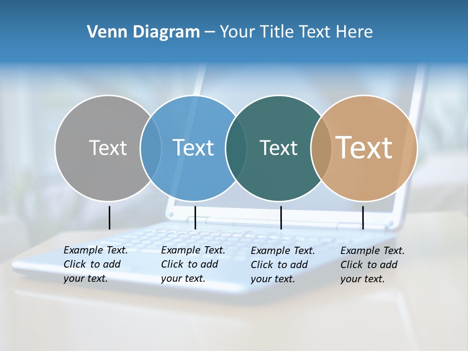 Computer Plant Reflection PowerPoint Template