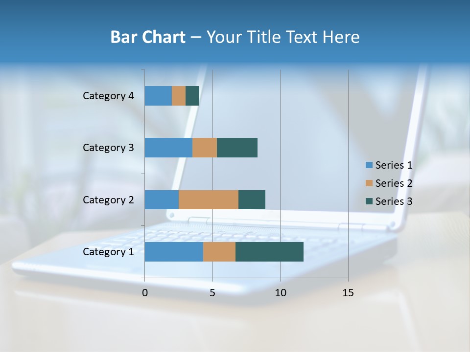 Computer Plant Reflection PowerPoint Template
