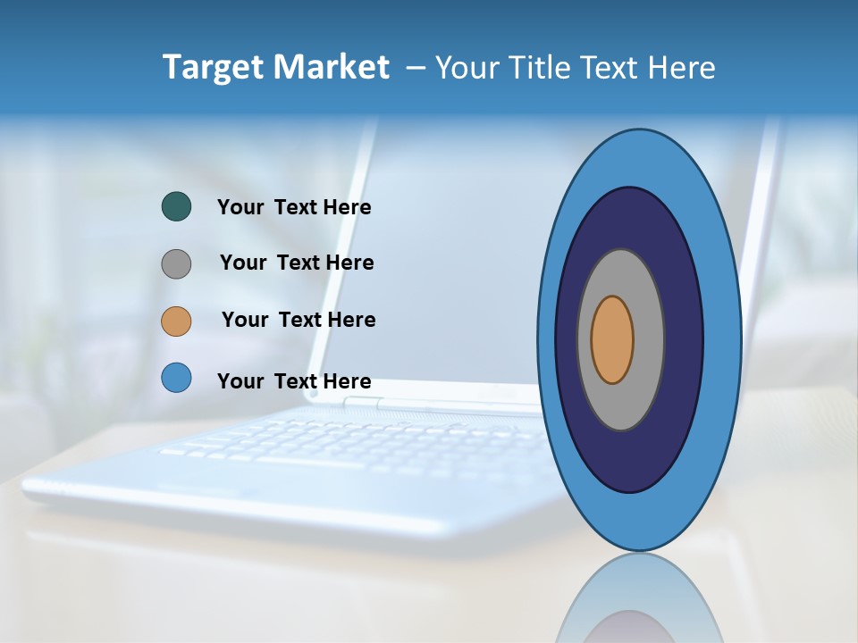 Computer Plant Reflection PowerPoint Template