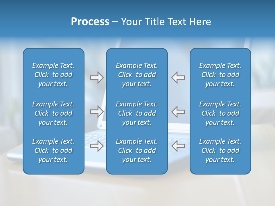 Computer Plant Reflection PowerPoint Template