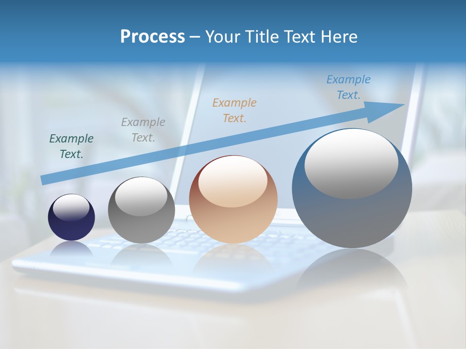 Computer Plant Reflection PowerPoint Template