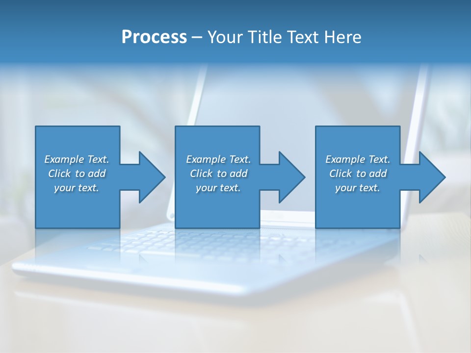 Computer Plant Reflection PowerPoint Template
