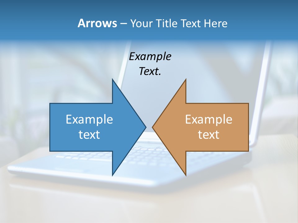 Computer Plant Reflection PowerPoint Template