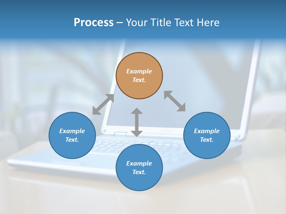 Computer Plant Reflection PowerPoint Template