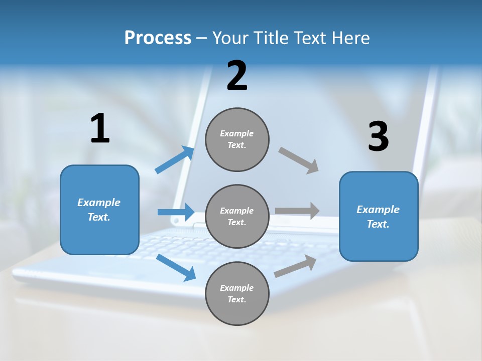 Computer Plant Reflection PowerPoint Template