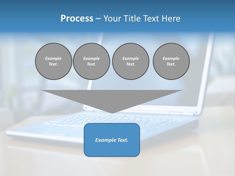 Computer Plant Reflection PowerPoint Template
