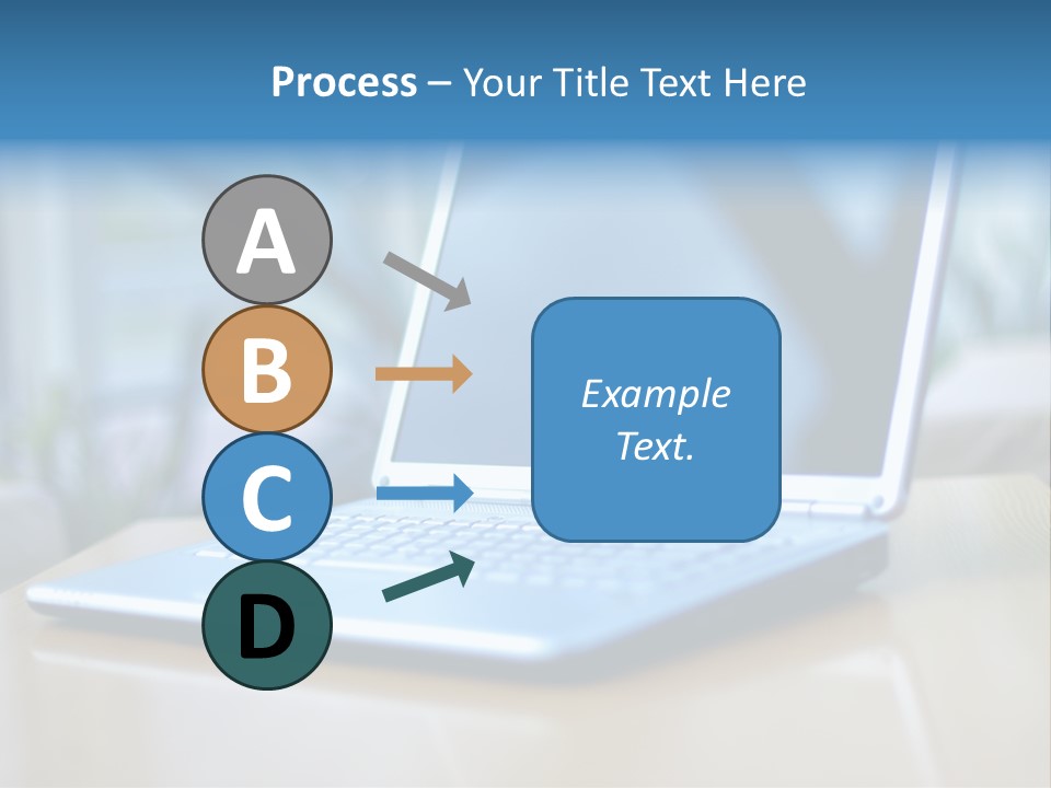 Computer Plant Reflection PowerPoint Template