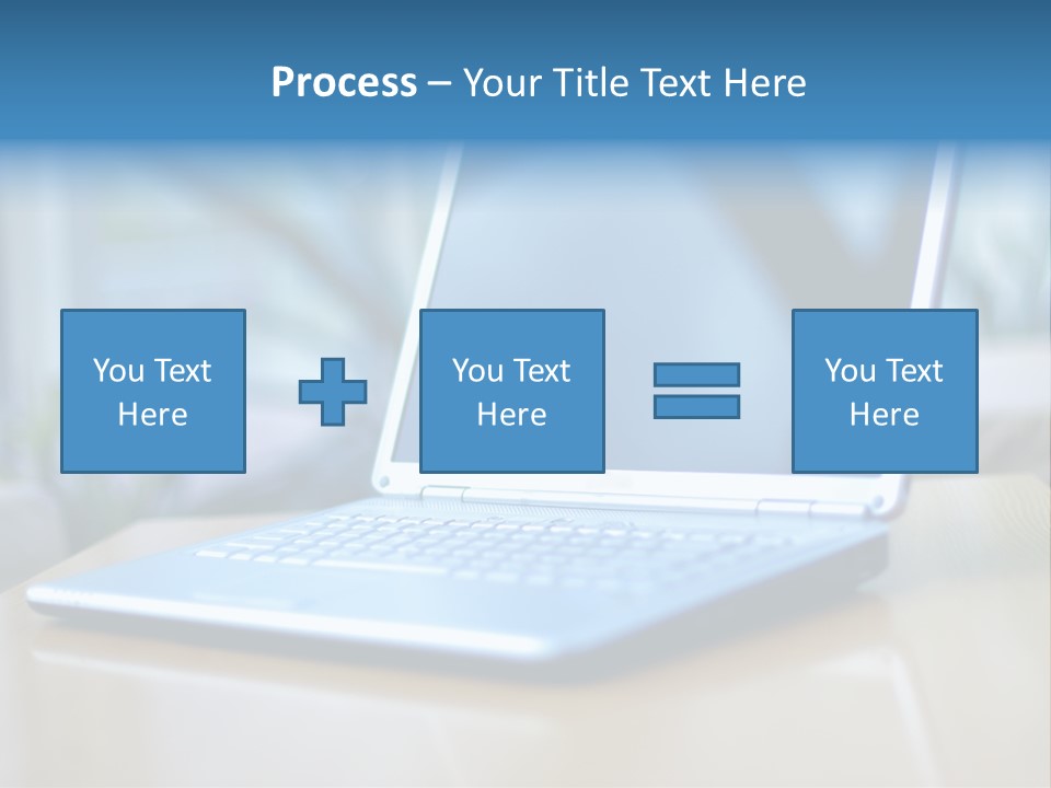 Computer Plant Reflection PowerPoint Template