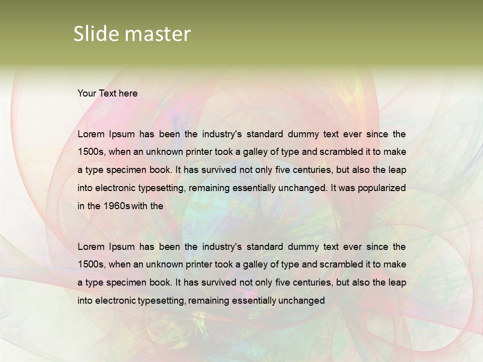 Creativity Swirl Energy PowerPoint Template