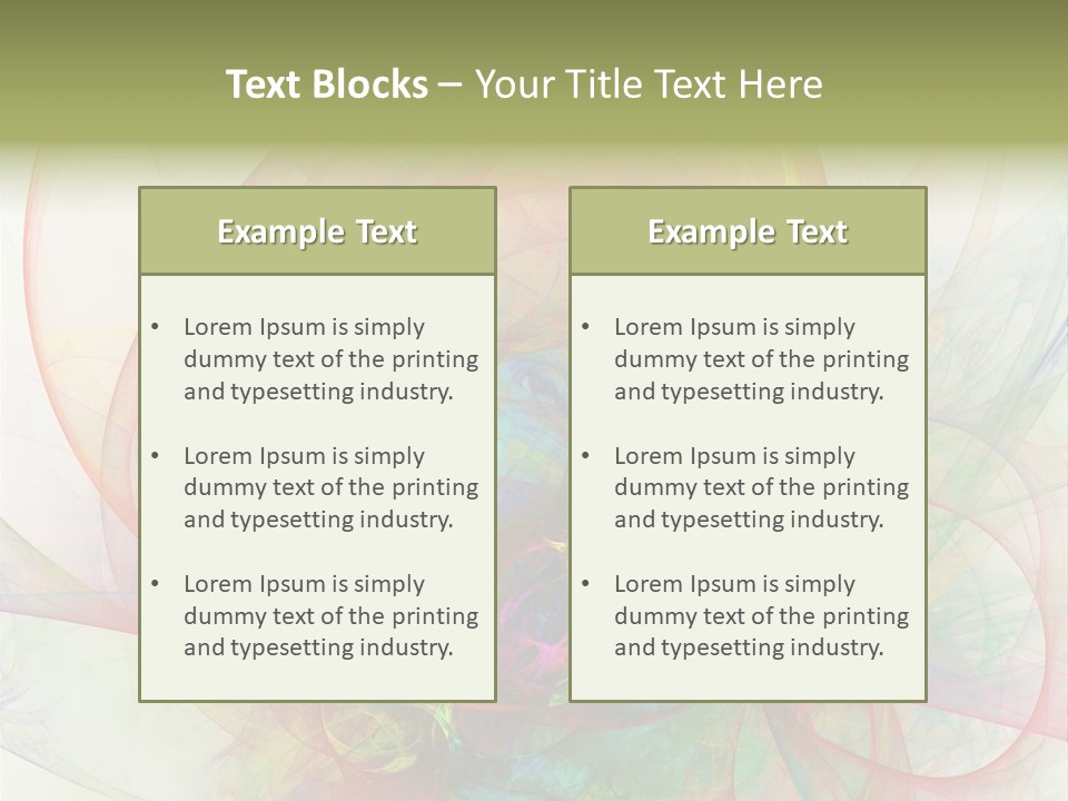 Creativity Swirl Energy PowerPoint Template