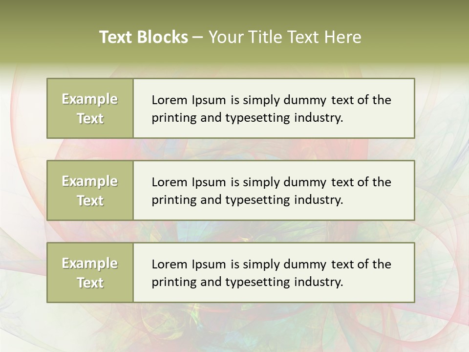 Creativity Swirl Energy PowerPoint Template