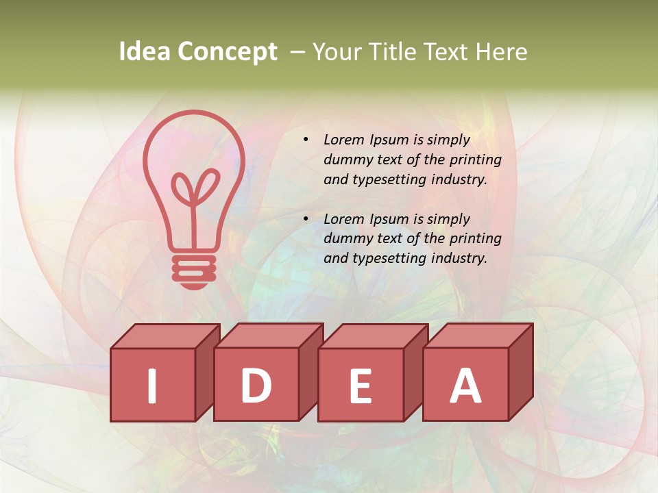 Creativity Swirl Energy PowerPoint Template