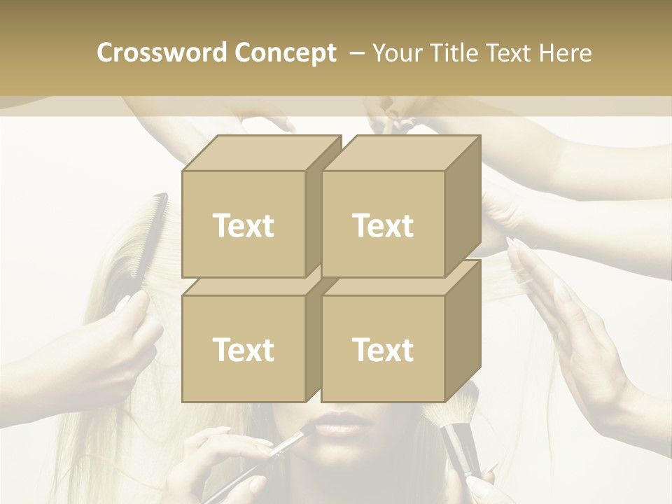 Head Color Feminine PowerPoint Template