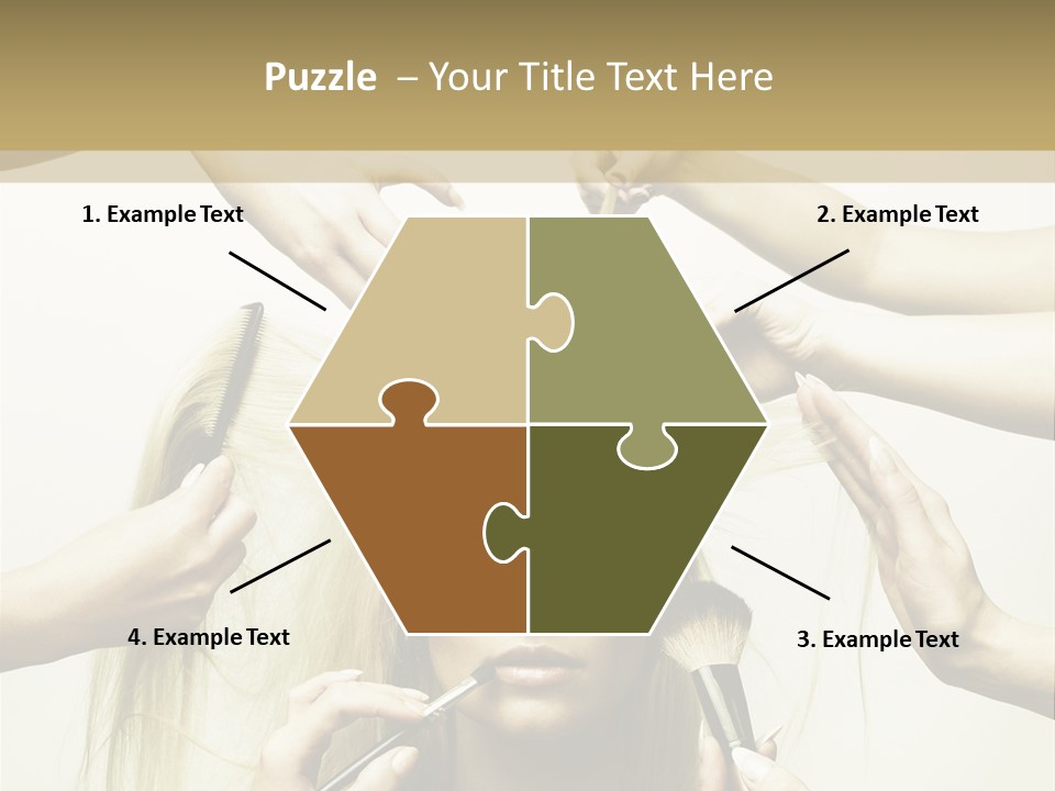 Head Color Feminine PowerPoint Template