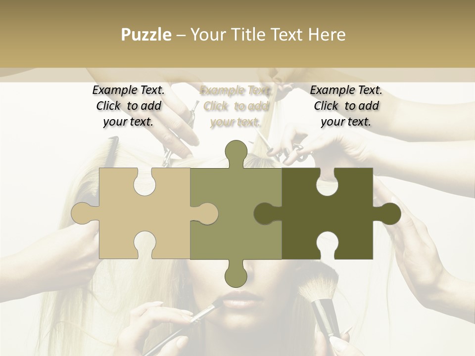 Head Color Feminine PowerPoint Template