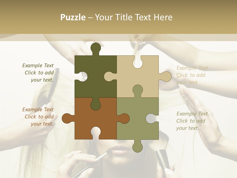 Head Color Feminine PowerPoint Template