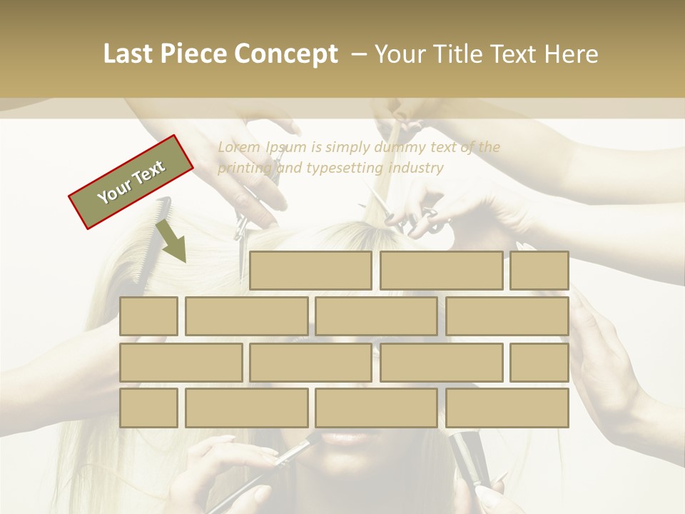 Head Color Feminine PowerPoint Template