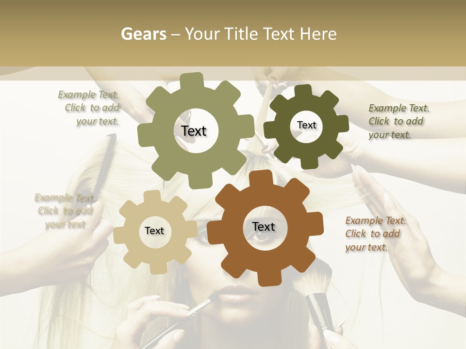 Head Color Feminine PowerPoint Template