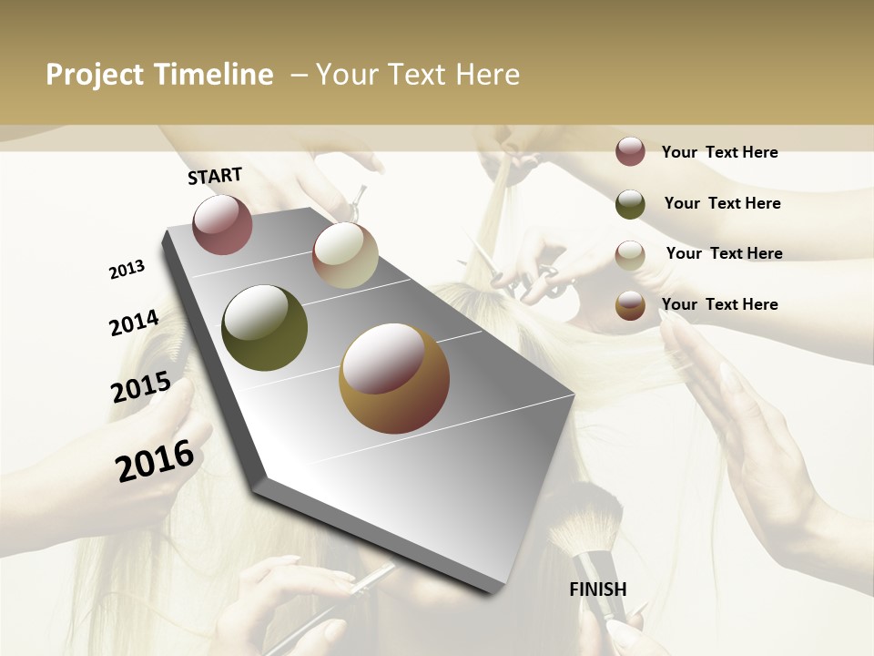 Head Color Feminine PowerPoint Template