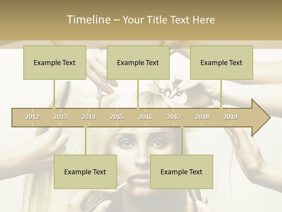 Head Color Feminine PowerPoint Template