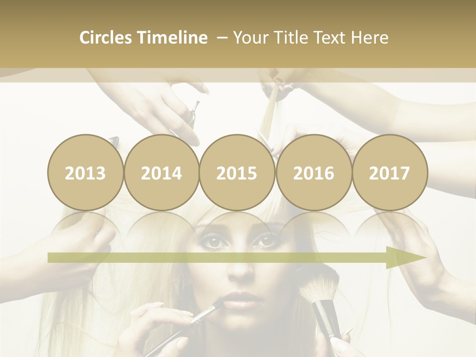 Head Color Feminine PowerPoint Template