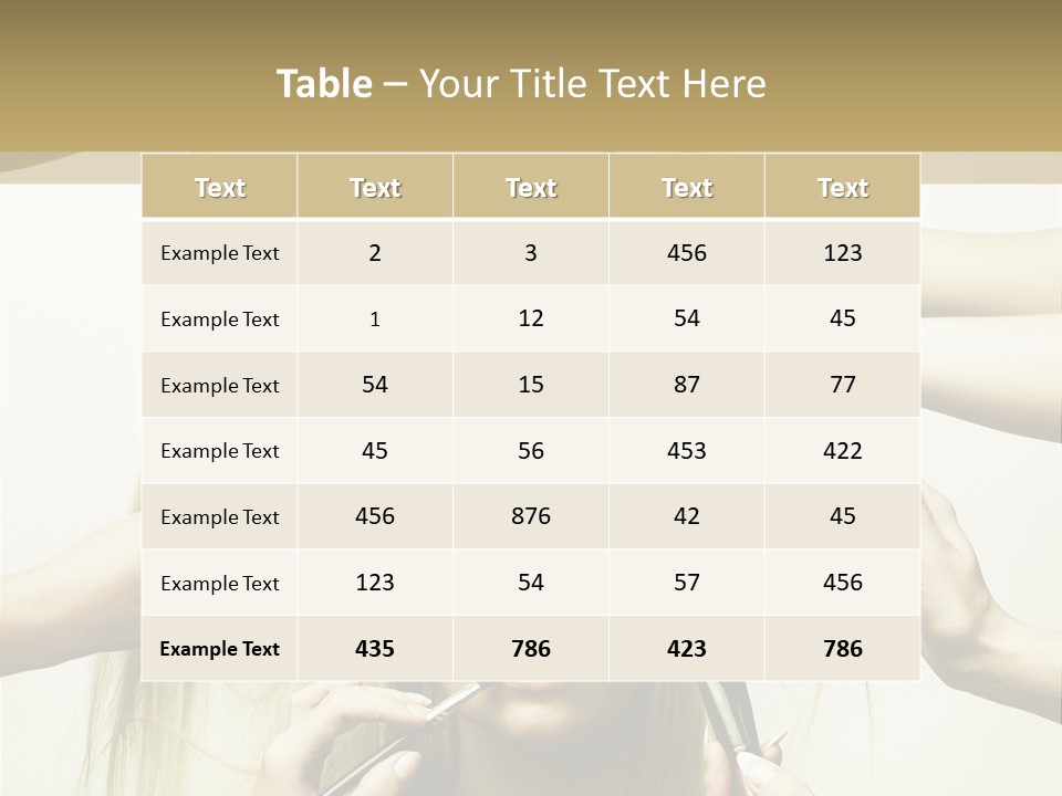 Head Color Feminine PowerPoint Template