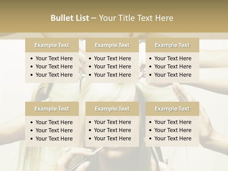 Head Color Feminine PowerPoint Template